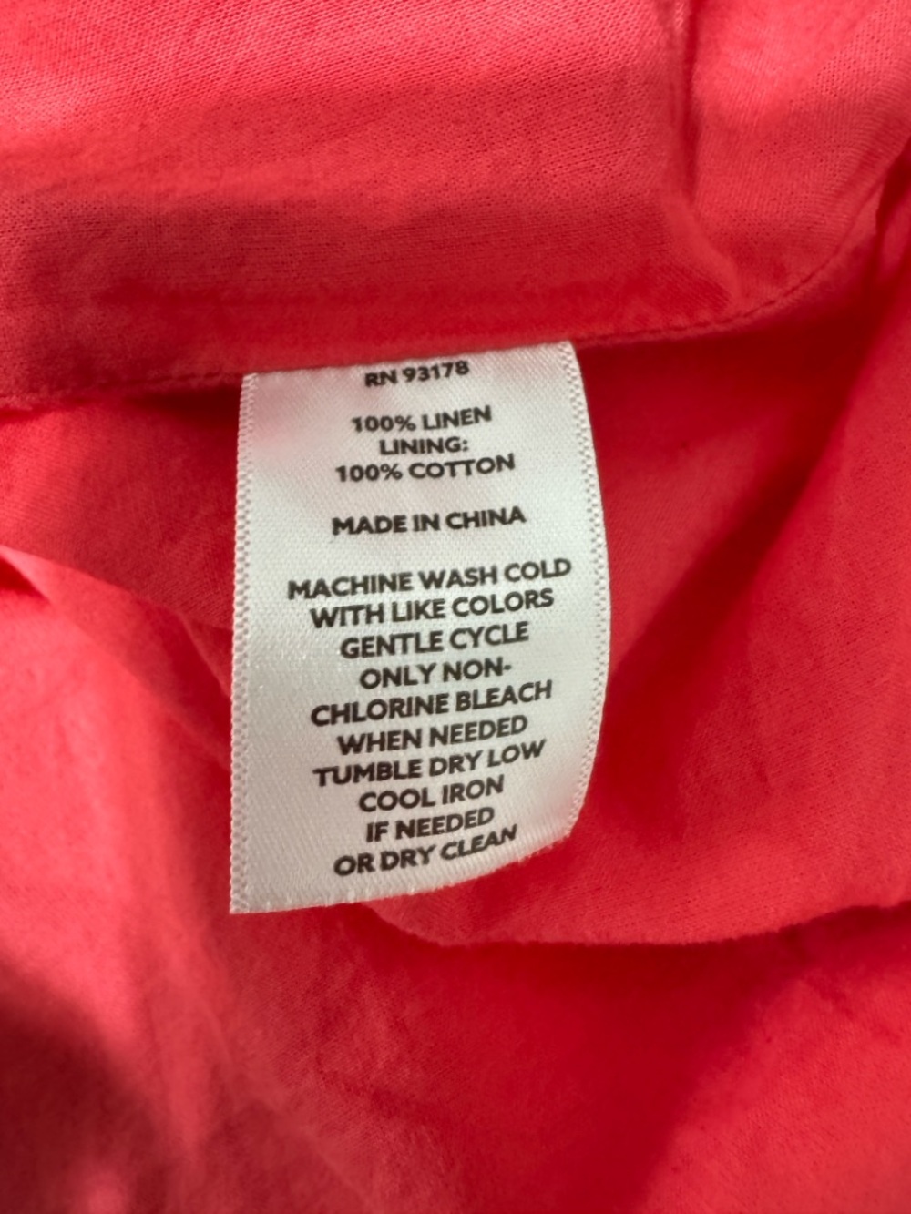 Magaschoni Poppy Stitch Finley Flutter Sleeve linen Dress size M - Picture 13 of 15